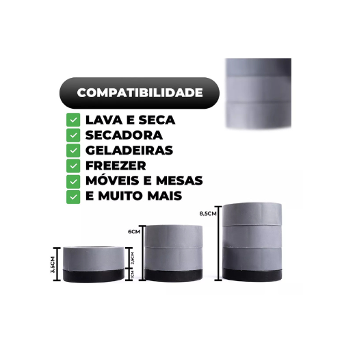 Kit 4 Pés Nivelador Universal